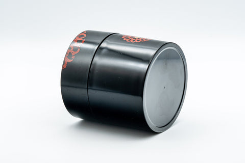 Tezumi — Japanese Chazutsu - Hakoya Floral Lacquer Tea Canister - 350ml — side view