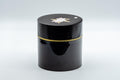 Japanese Chazutsu - Black Sakura Petal Tea Canister - 350ml - Tezumi