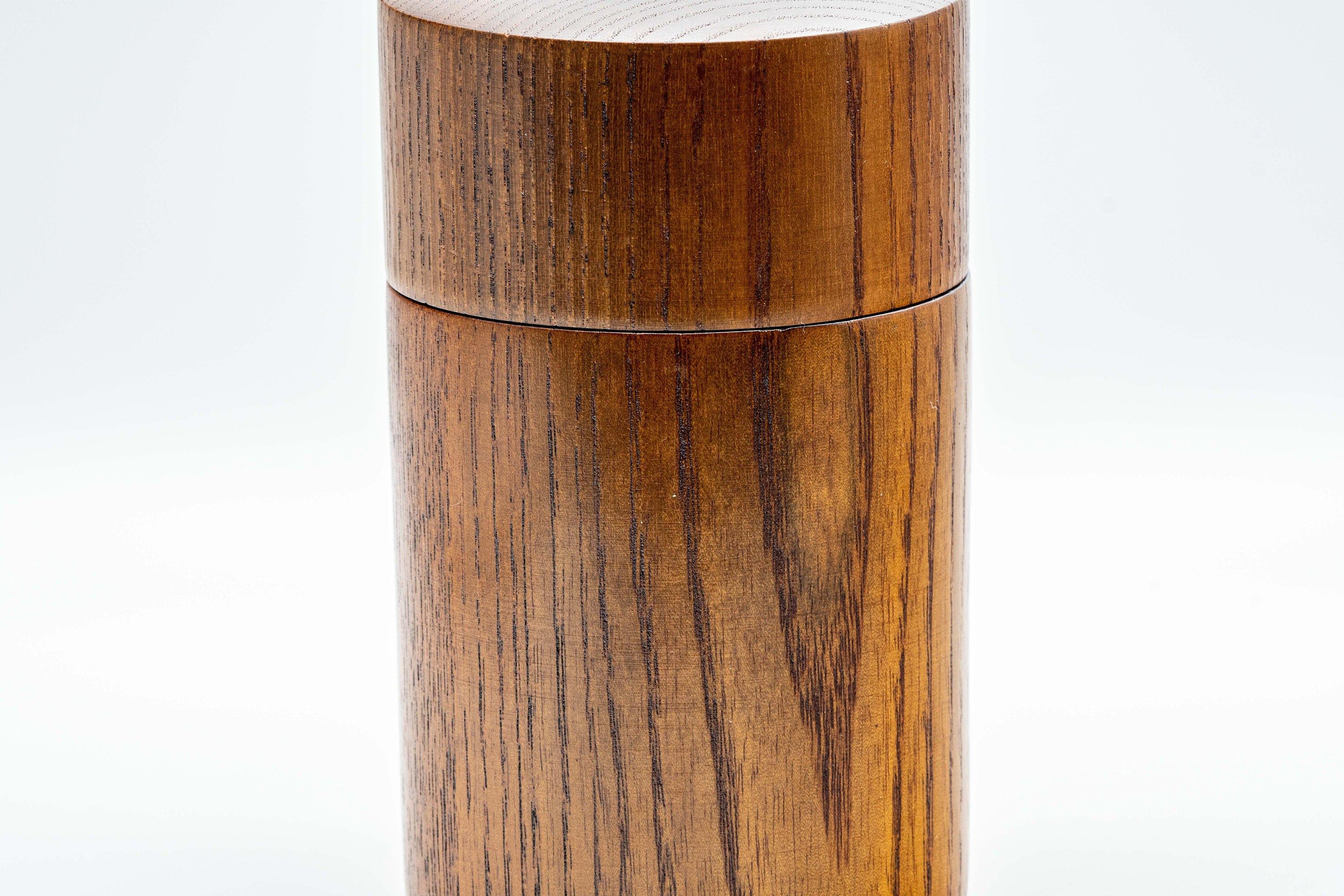 Japanese Chazutsu - Keyaki Zelkova Wooden Tea Canister - 225ml - Tezumi