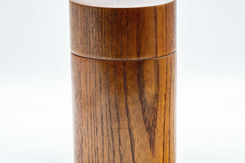 Japanese Chazutsu - Keyaki Zelkova Wooden Tea Canister - 225ml - Tezumi