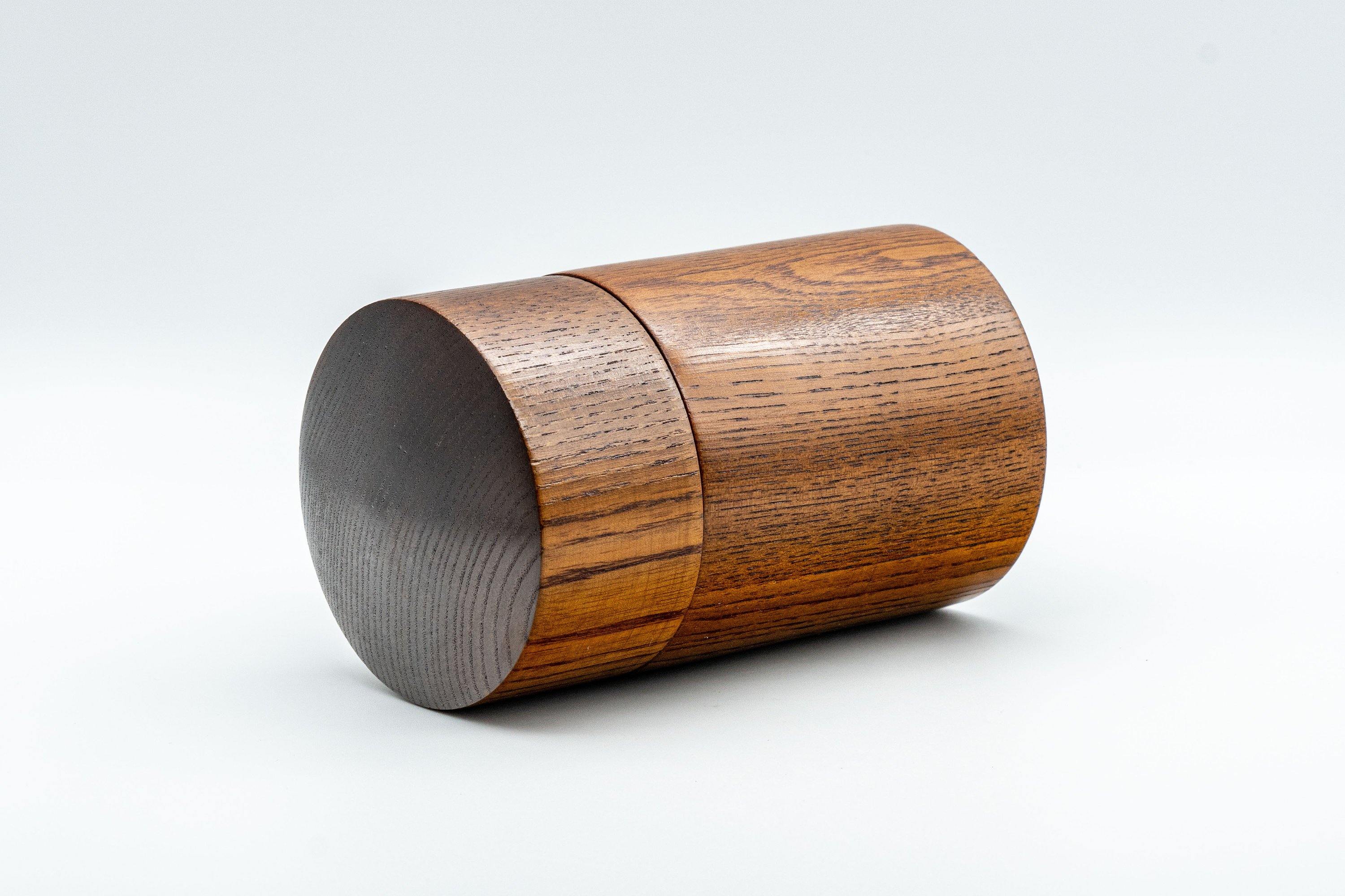 Japanese Chazutsu - Keyaki Zelkova Wooden Tea Canister - 225ml - Tezumi