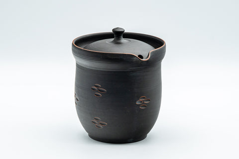 Japanese Chaho - 石龍 Uemura Hiroyuki, Sekiryu Kiln - Black Kurodei Tokoname-yaki Sasame Teapot - 300ml - Tezumi