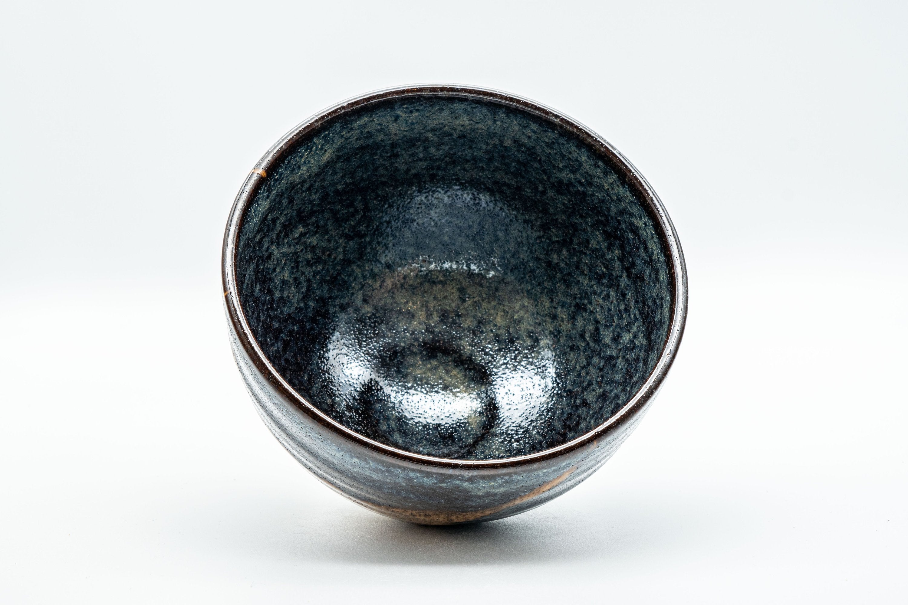 Japanese Matcha Bowl - Hare's Fur Glazed Wan-nari Chawan - 450ml