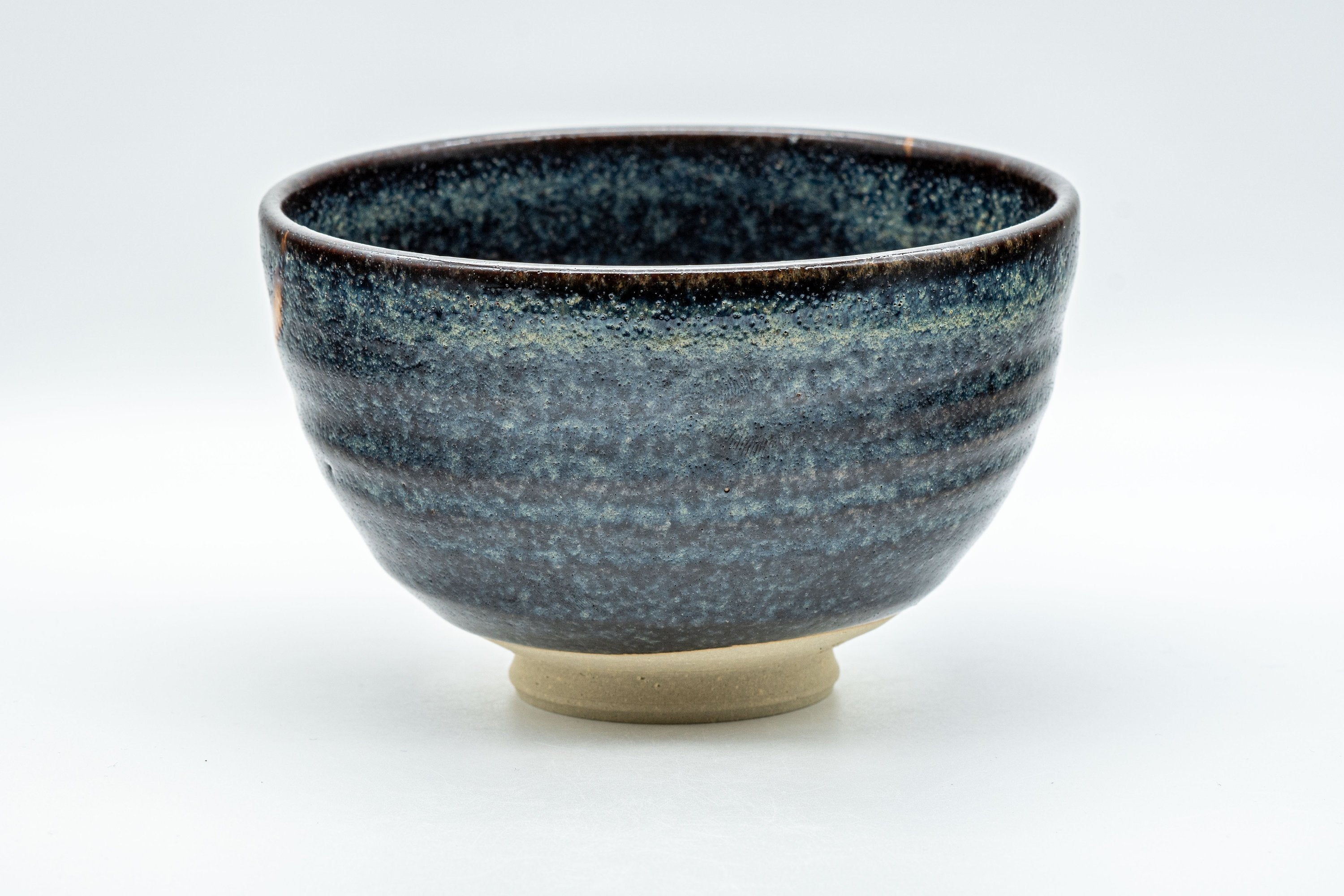 Japanese Matcha Bowl - Hare's Fur Glazed Wan-nari Chawan - 450ml