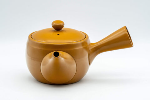 Japanese Kyusu - 富仙窯 Fusen Kiln Yellow Tokoname-yaki Teapot - 350ml