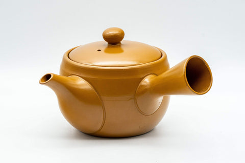 Japanese Kyusu - 富仙窯 Fusen Kiln Yellow Tokoname-yaki Teapot - 350ml