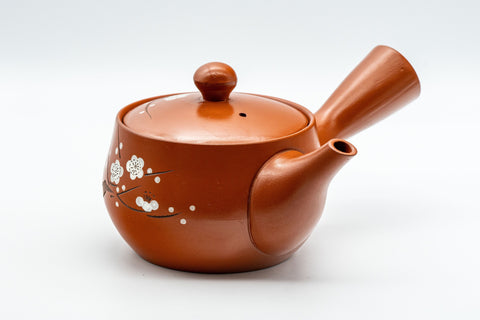 Japanese Kyusu - 義仙 Gisen Morishita Calligraphy Ume Tokoname-yaki Teapot - 300ml