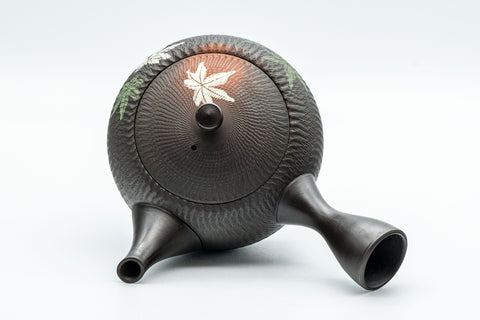 Japanese Kyusu - 玉光 Gyokko - Tochiri-style Momiji Yōhen Tokoname-yaki Debeso Teapot - 250ml