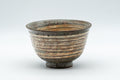 Japanese Teacup - Hakeme Glazed Stoneware Yunomi - 150ml - side view of the cup