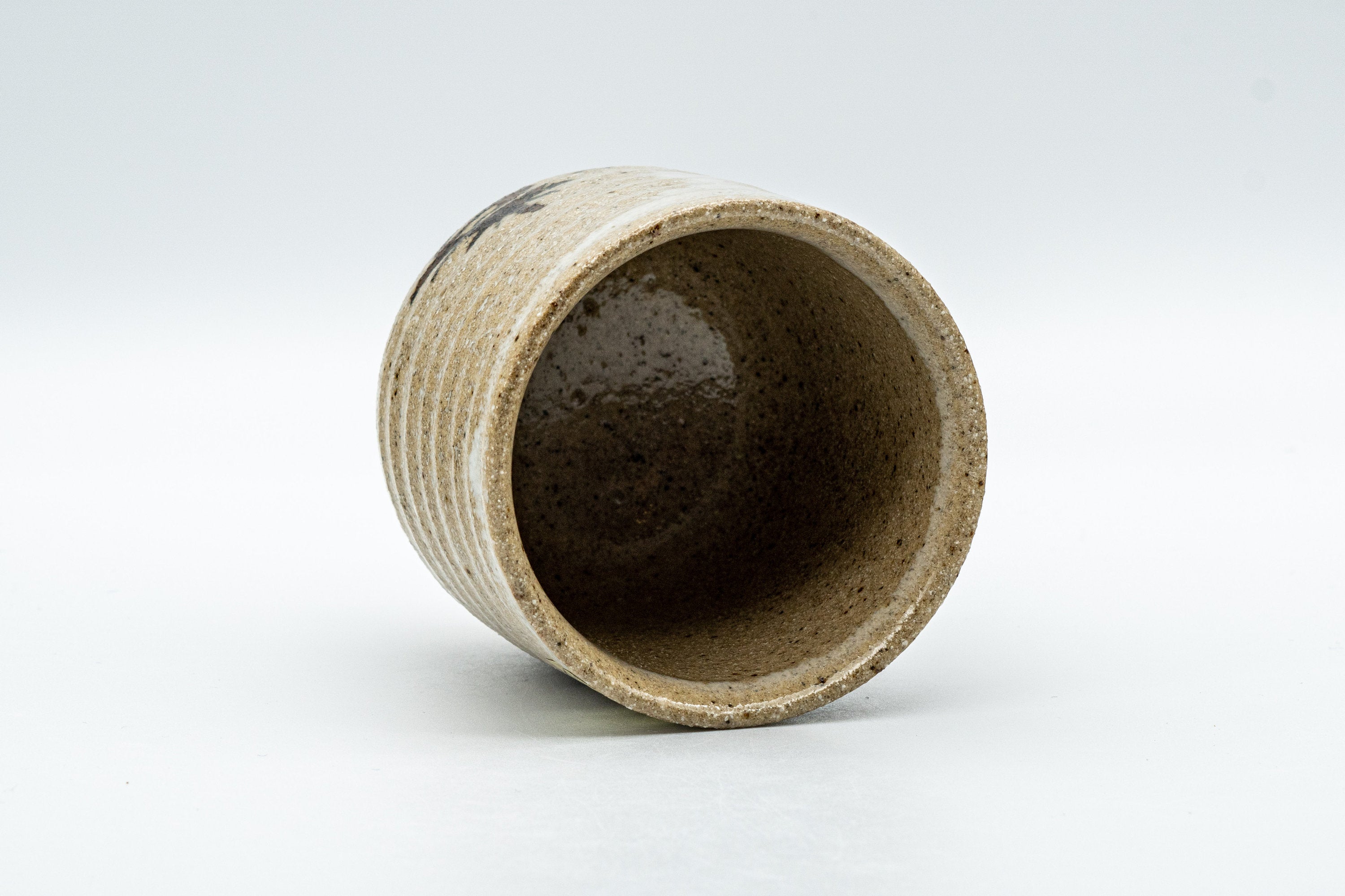 Japanese Teacup - Stoneware Tsutsu-gata Karatsu-yaki Yunomi - 120ml