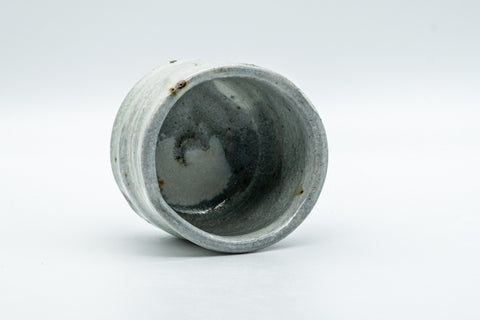 Japanese Teacup - Wabi-Sabi Tsutsu-gata Yunomi - 90ml - high angle view into the interior