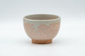 Japanese Teacup - Tsubaki Kiln Gohonte Hagi-yaki Senchawan - 80ml - side view of the crazed glaze