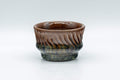 Tezumi — Japanese Teacup - Groovy Multicoloured-Glazed Guinomi - 50ml — front view