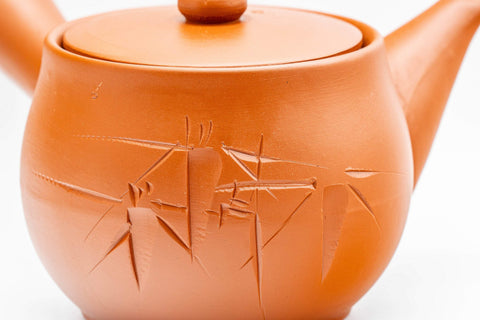 Japanese Kyusu - Bamboo Tokoname-yaki Teapot - 300ml - Tezumi