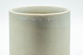 Japanese Teacup - Tsutsu-gata Hagi-yaki Yunomi - closeup of the crazed grey glaze