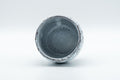 Japanese Teacup - White Glazed Spiral Yunomi - 125ml - overhead view of the interior and rim