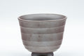Japanese Teacup - Banko-yaki Senchawan - front view of the cup showing its tulip silhouette