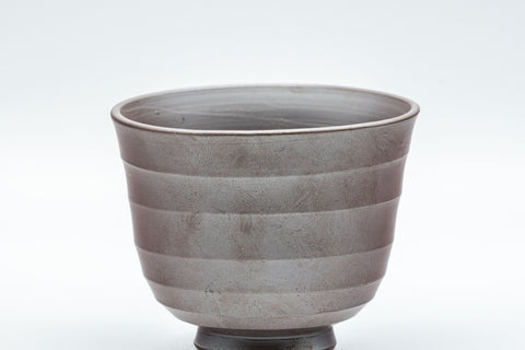 Japanese Teacup - Banko-yaki Senchawan - front view of the cup showing its tulip silhouette