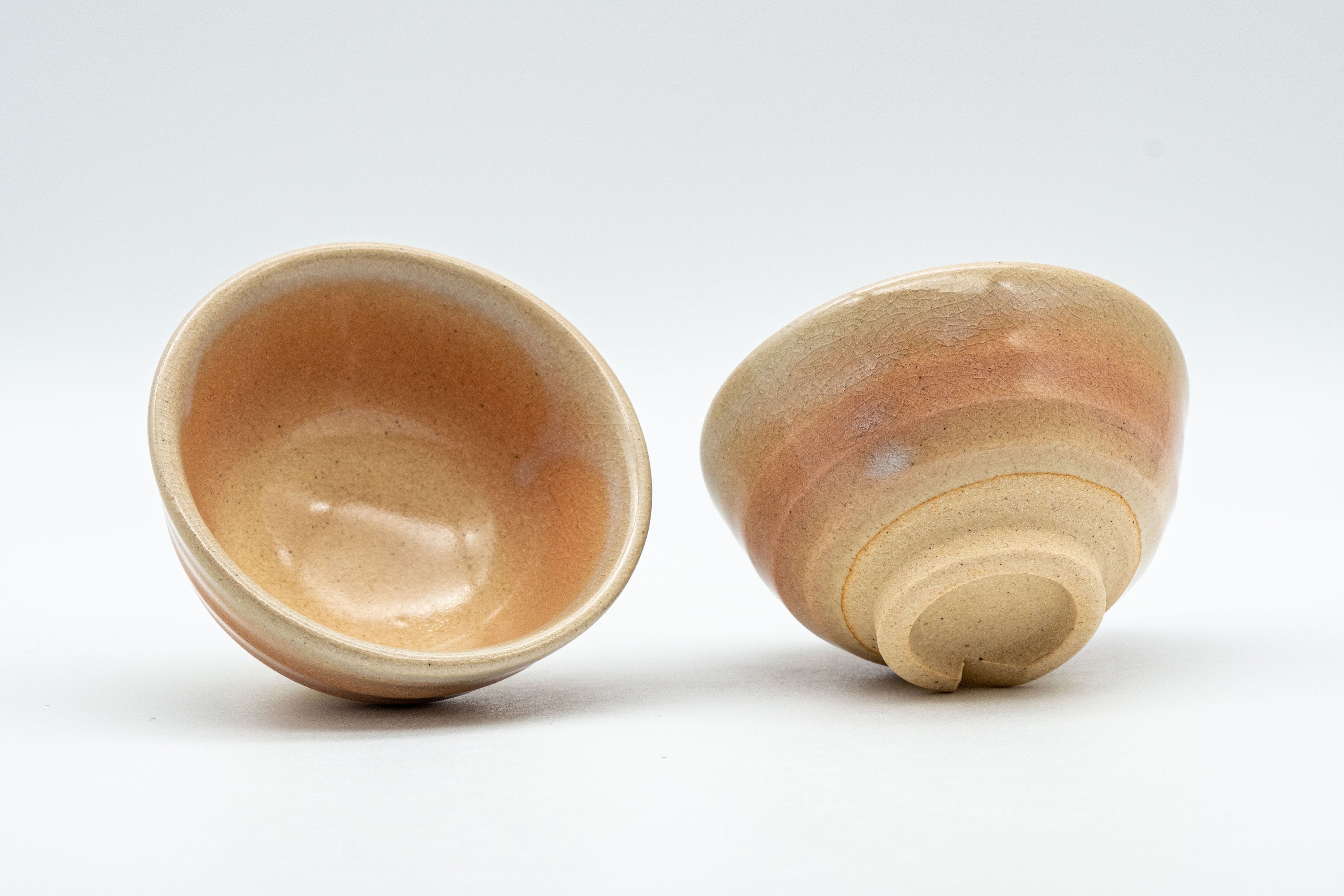 Japanese Teacups - Pair of Hagi-yaki Guinomi - 40ml