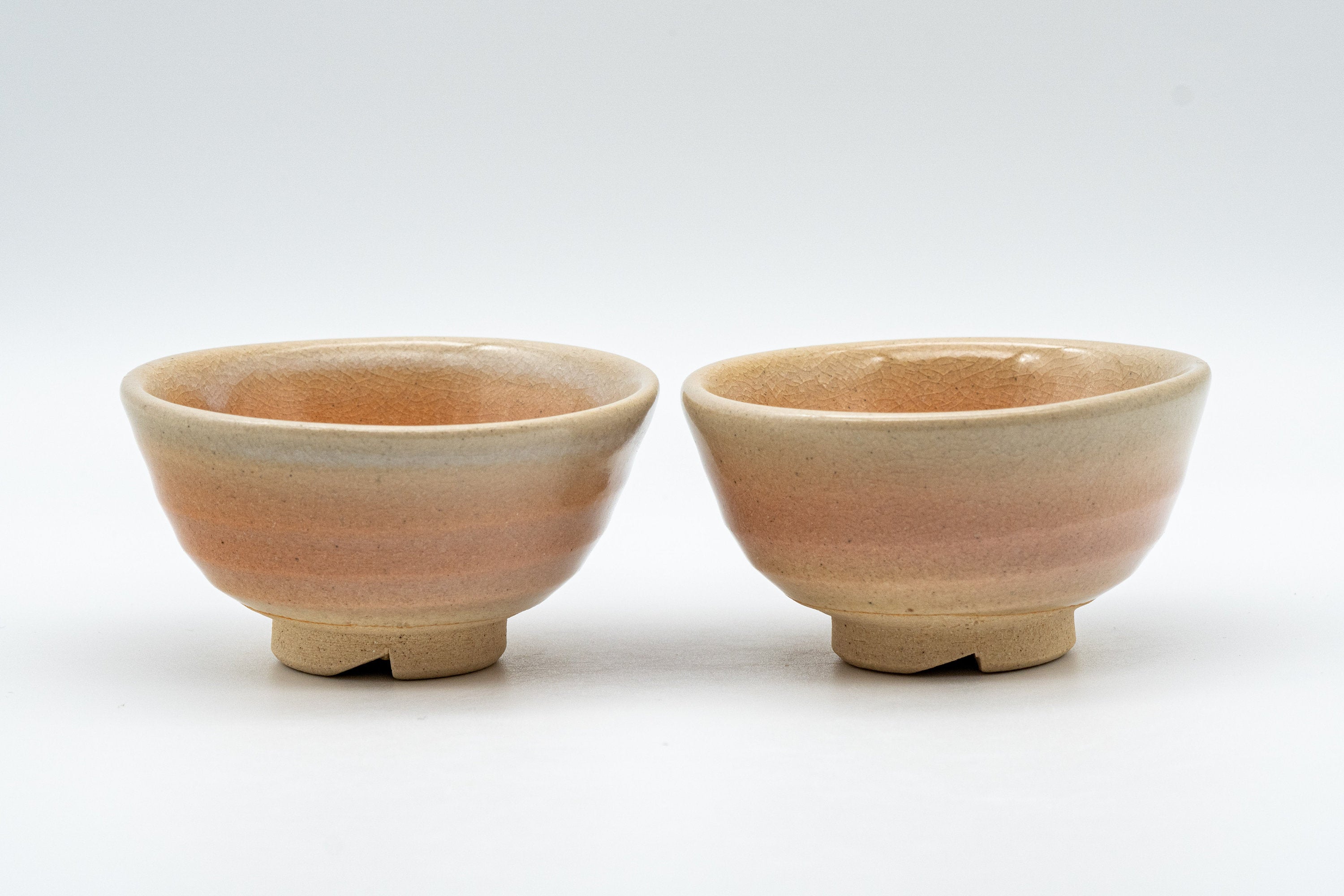 Vintage Hagi-yaki Guinomi Teacups