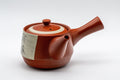 Japanese Kyusu - Tokoname-yaki Teapot with Bamboo Scene - 300ml - three-quarter view from the opposite side
