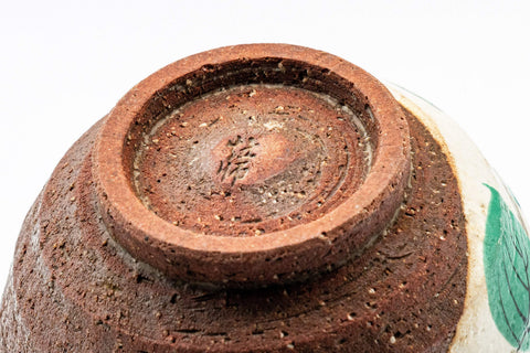 Tezumi — Japanese Teacup - Floral Stoneware Yunomi - 160ml — closeup of the glaze