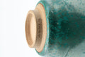 Japanese Teacup - Green Yuteki Glazed Koishiwara-yaki Yunomi - 90ml - inverted teacup showing the unglazed footring