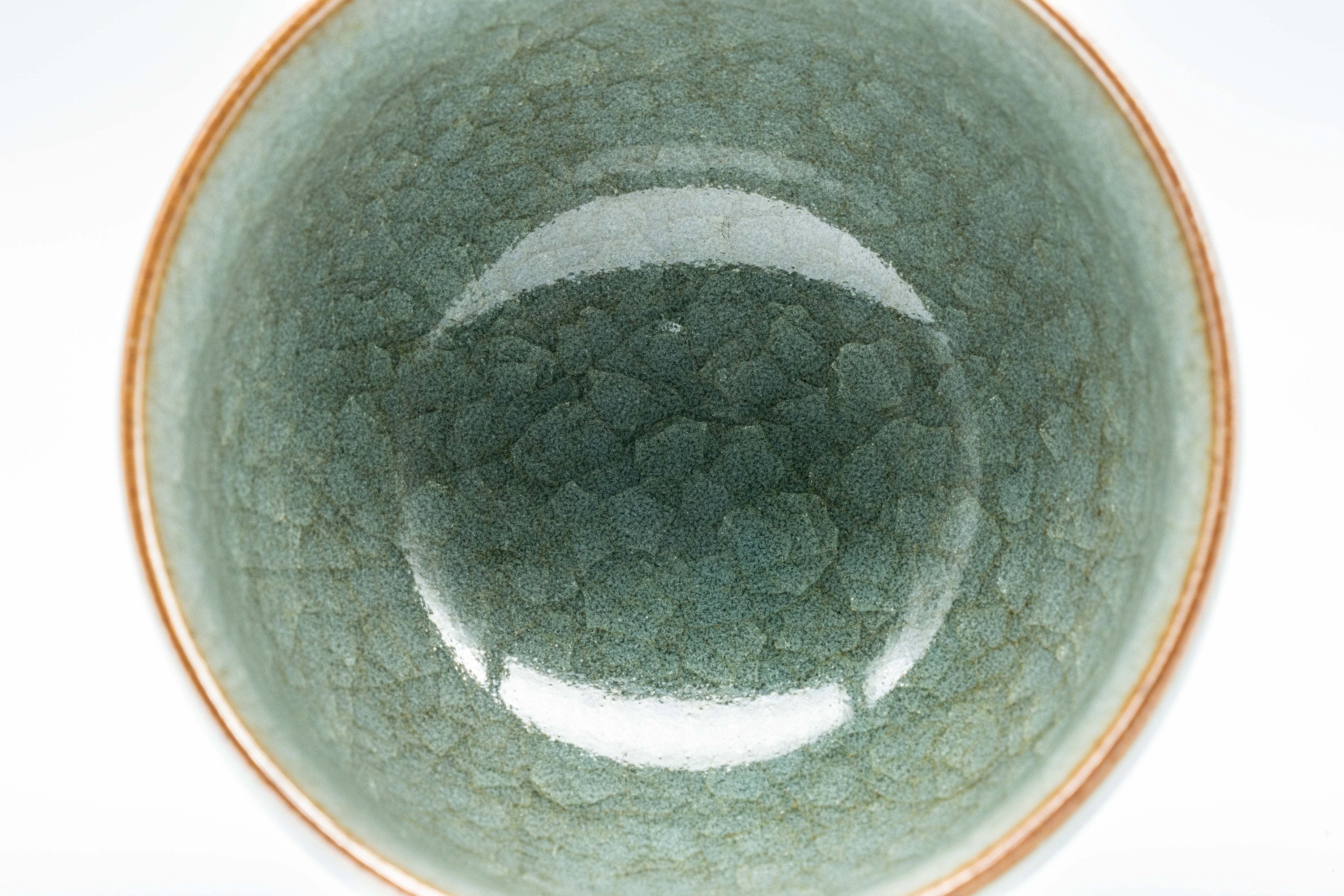 Japanese Teacup - Celadon Glazed Kiyomizu-yaki Yunomi - 130ml