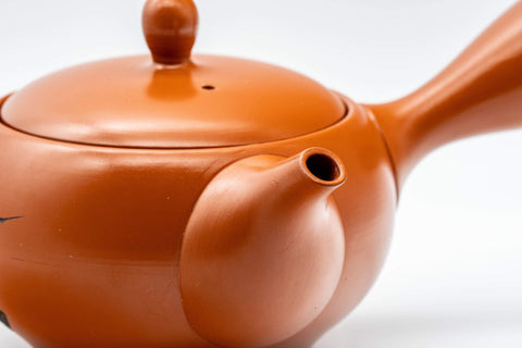 Japanese Kyusu - Bamboo Plum Blossoms Tokoname-yaki Teapot - 350ml - Tezumi