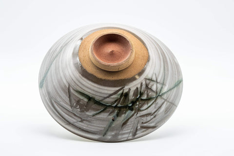 Japanese Matcha Set - Hakeme Hira-gata Summer Chawan with Bamboo Chasen Whisk and Chashaku Scoop - 250ml