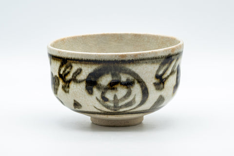 Japanese Matcha Bowl - Abstract Hantsutsu-gata Chawan - 350ml