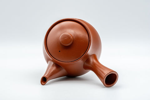 Japanese Kyusu - Bamboo Nasu-gata Tokoname-yaki Debeso Teapot - 300ml - Tezumi