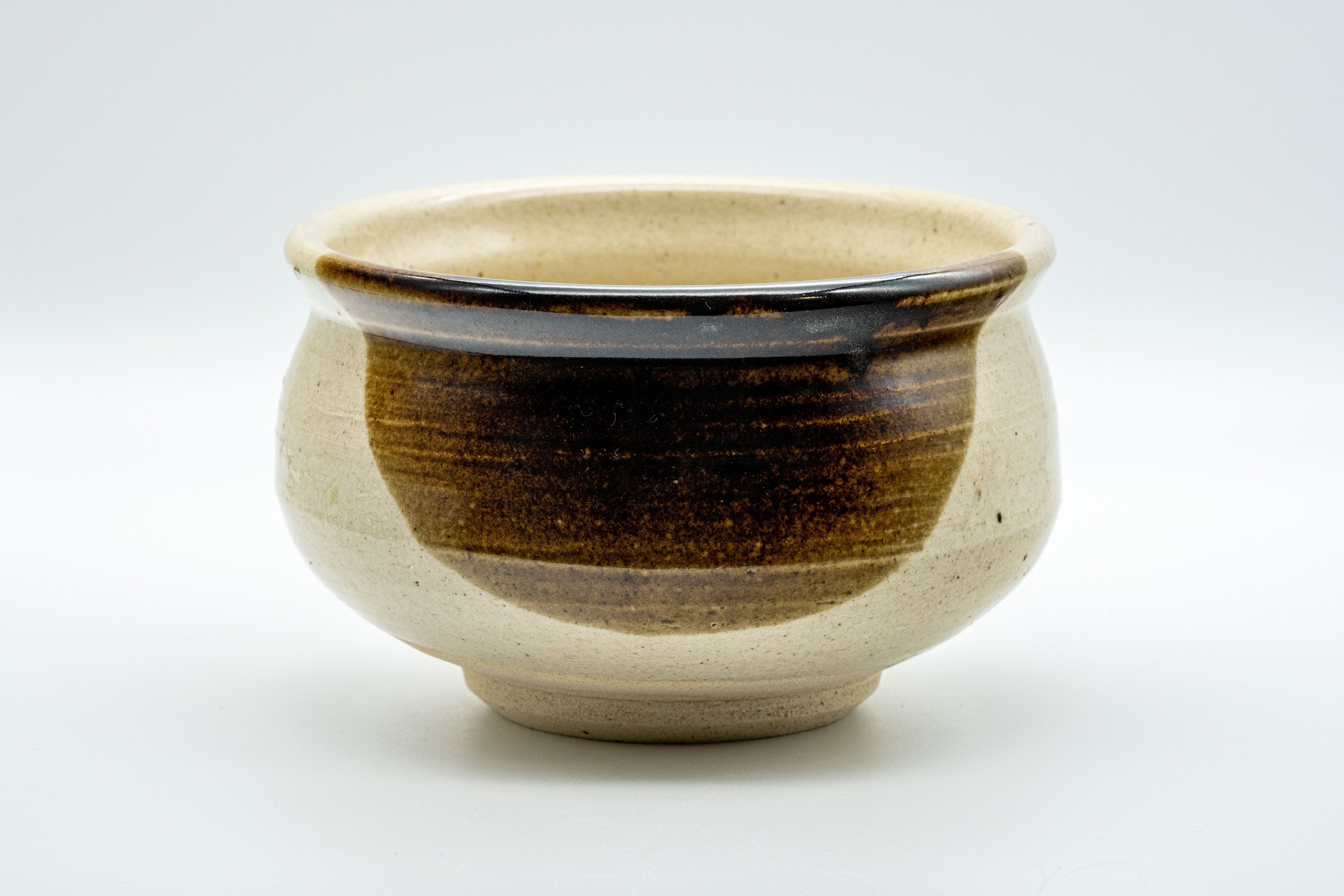Japanese Kensui - Brown Glazed Water Bowl  - 650ml - Tezumi