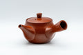 Tezumi — Japanese Kyusu - Nasu-gata Tokoname-yaki Teapot - 200ml — three-quarter view from the opposite side