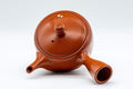 Japanese Kyusu - 福仙窯 Floral Kanji Tokoname-yaki Teapot - 230ml - top-down view of the lid