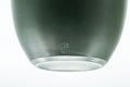 Japanese Teacups - Pair of Green Ryokudei Tokoname-yaki Yunomi - 130ml - closeup of the blue-glazed interior and rim