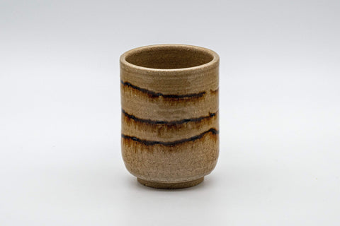 Japanese Teacup - Crazed Glazed Tsutsu-gata Yunomi - 160ml