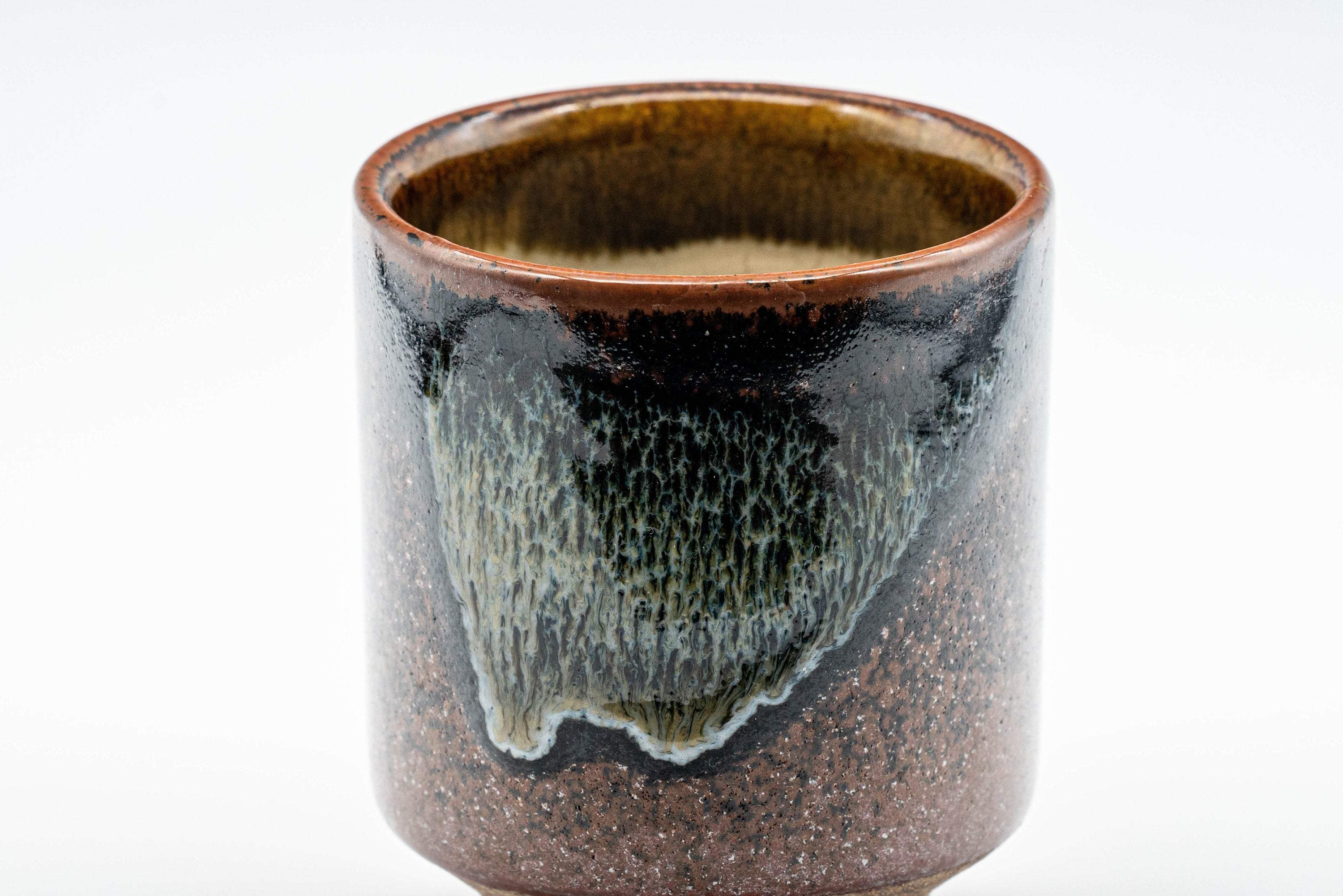 Japanese Teacup - Drip Glazed Tsutsu-gata Koishiwara-yaki Yunomi - 135ml
