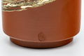 Japanese Teacups - Pair of Nerikomi Tsutsu-gata Tokoname-yaki Yunomi - closeup of the underside showing the maker's stamp