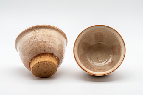 Japanese Teacups - Pair of Hagi-yaki Yunomi - 110ml