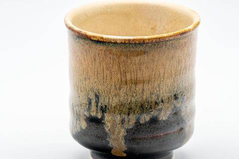 Japanese Teacups - Pair of Meoto Hare's Fur Tsutsu-gata Yunomi