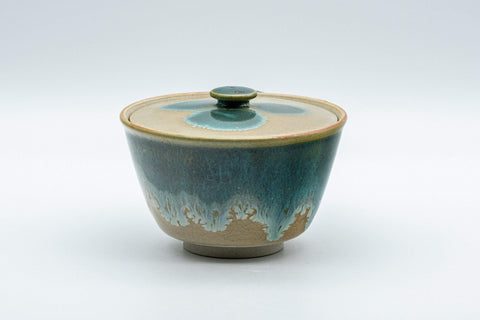 Japanese Houhin - Agano-yaki Blue-green Drip Glaze- 150ml - Tezumi