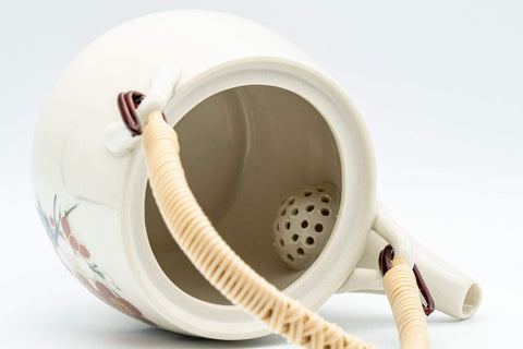 Japanese Tea Set - 木仙 Plum Blossom Arita-yaki Dobin with Two Cups - Tezumi