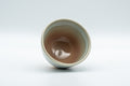 Japanese Teacup - Hagi-yaki Senchawan - 100ml - top-down view of the glazed interior