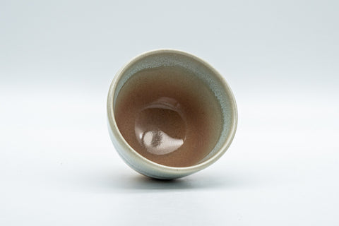 Japanese Teacup - Hagi-yaki Senchawan - 100ml - top-down view of the glazed interior