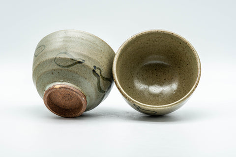Japanese Teacups - Pair of Wan-nari Yunomi - 140ml