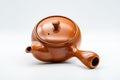 Tezumi — Japanese Kyusu - Tokoname-yaki Teapot with Fine Mesh Strainer - 330ml — top-down view of the lid and side handle