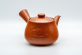 Tezumi — Japanese Tea Set - Bamboo Tokoname-yaki Debeso Kyusu with 5 Yunomi — interior of the teapot showing the filter