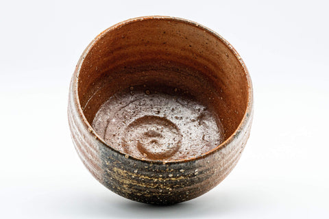 Japanese Matcha Bowl - Gome Glazed Hantsutsu-gata Shigaraki-yaki Chawan - 500ml - Tezumi