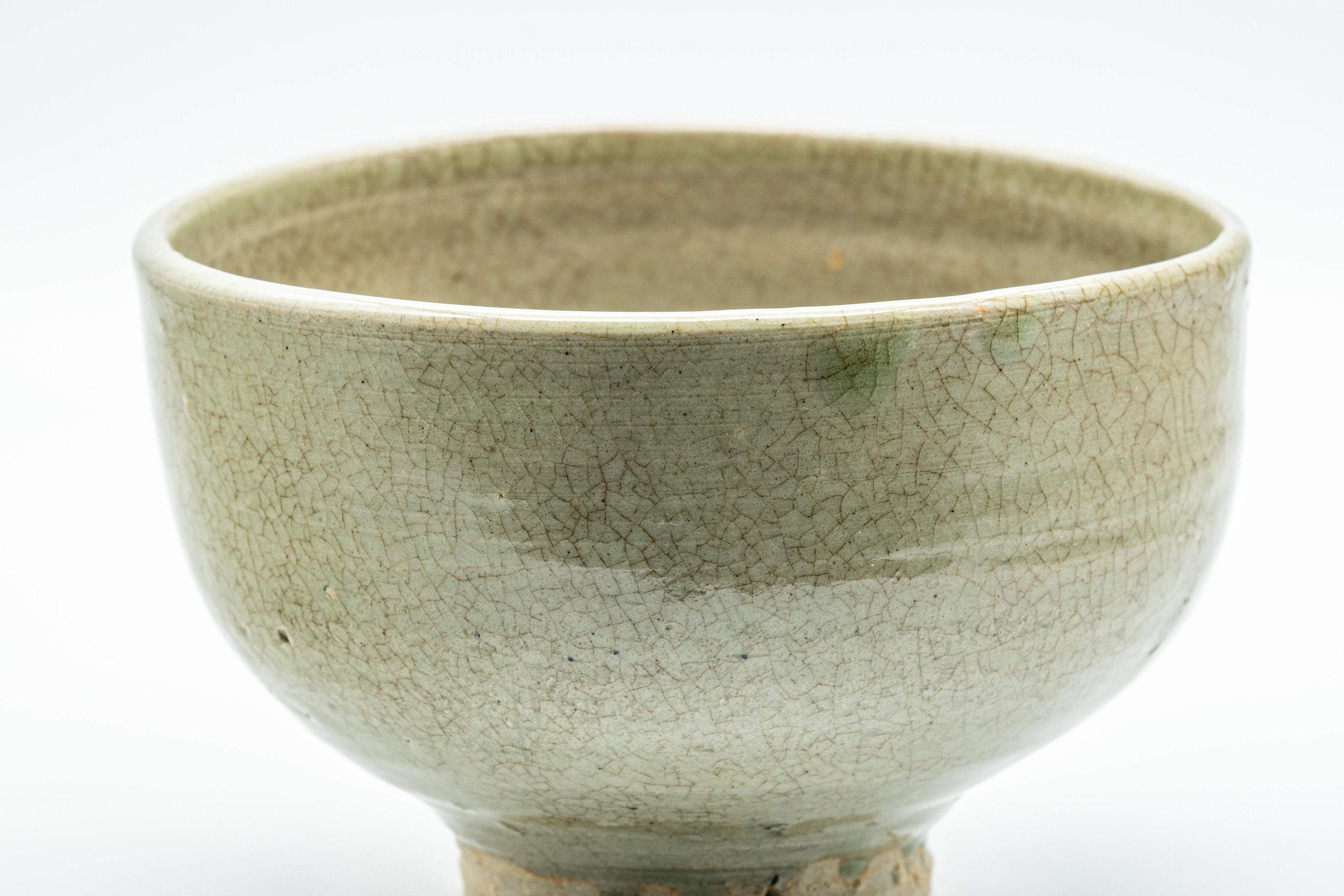 Japanese Matcha Bowl - Celadon Hantsutsu-gata Chawan - 350ml